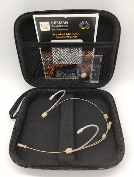 Headset Mikrofon / Kopfbügelmikrofon Omnidirektional  - HS 790 SO mit Transport/Aufbewahrungsbox